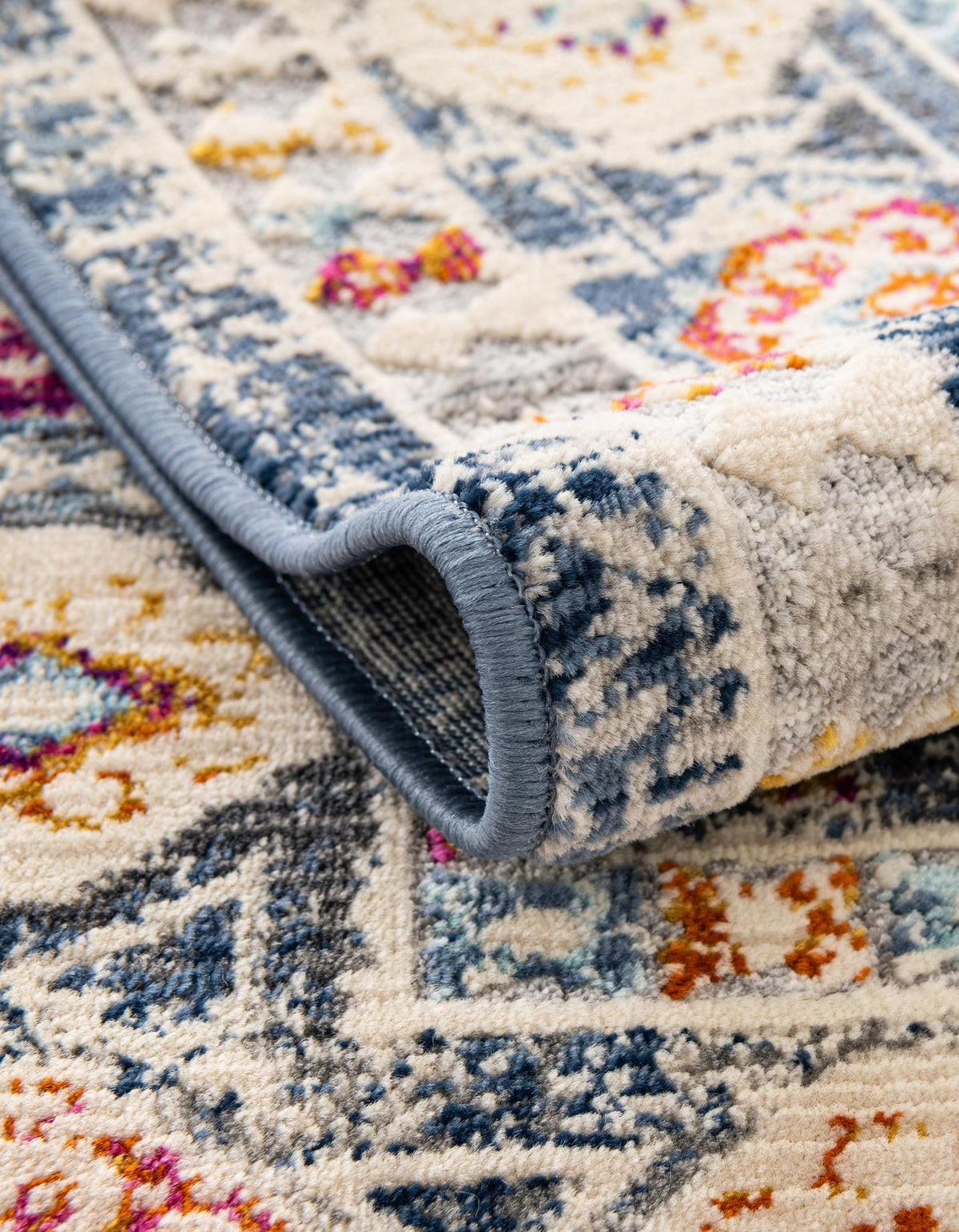 Prague Tapestry Collection Area Rug -  Sumava Rectangle Light Gray  lifestyle 12
