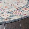Prague Tapestry Collection Area Rug -  Sumava Round Light Gray  lifestyle 55