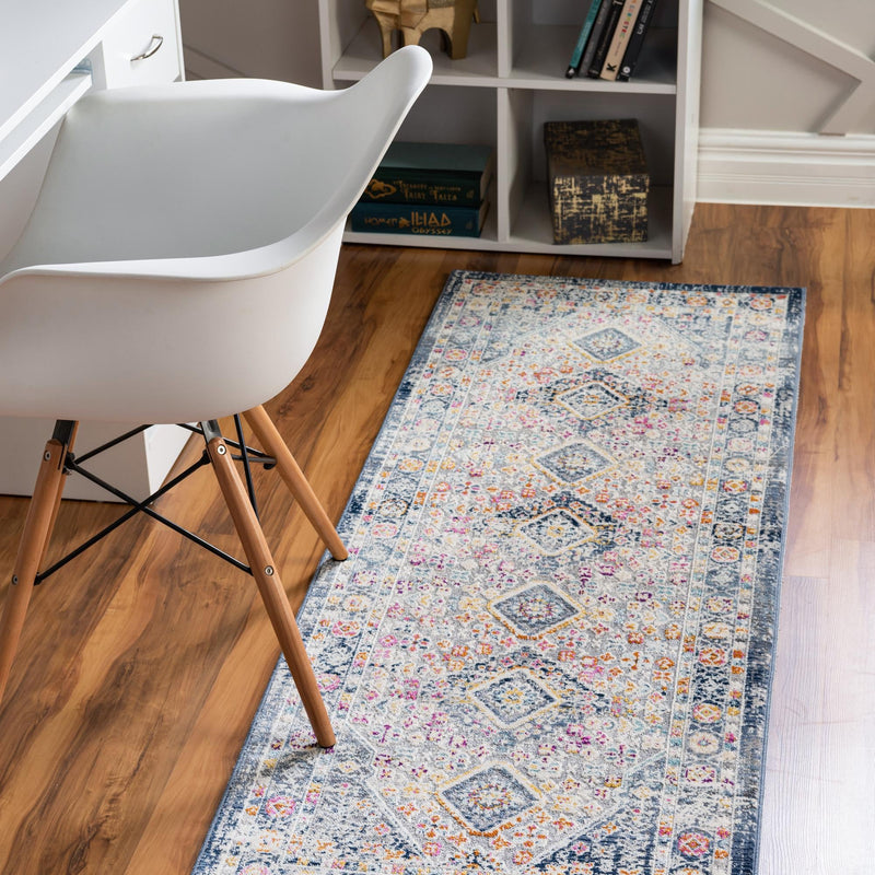 Prague Tapestry Collection Area Rug -  Sumava Runner Light Gray  lifestyle 40
