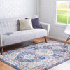 Prague Tapestry Collection Area Rug -  Sumava Rectangle Blue  lifestyle 3