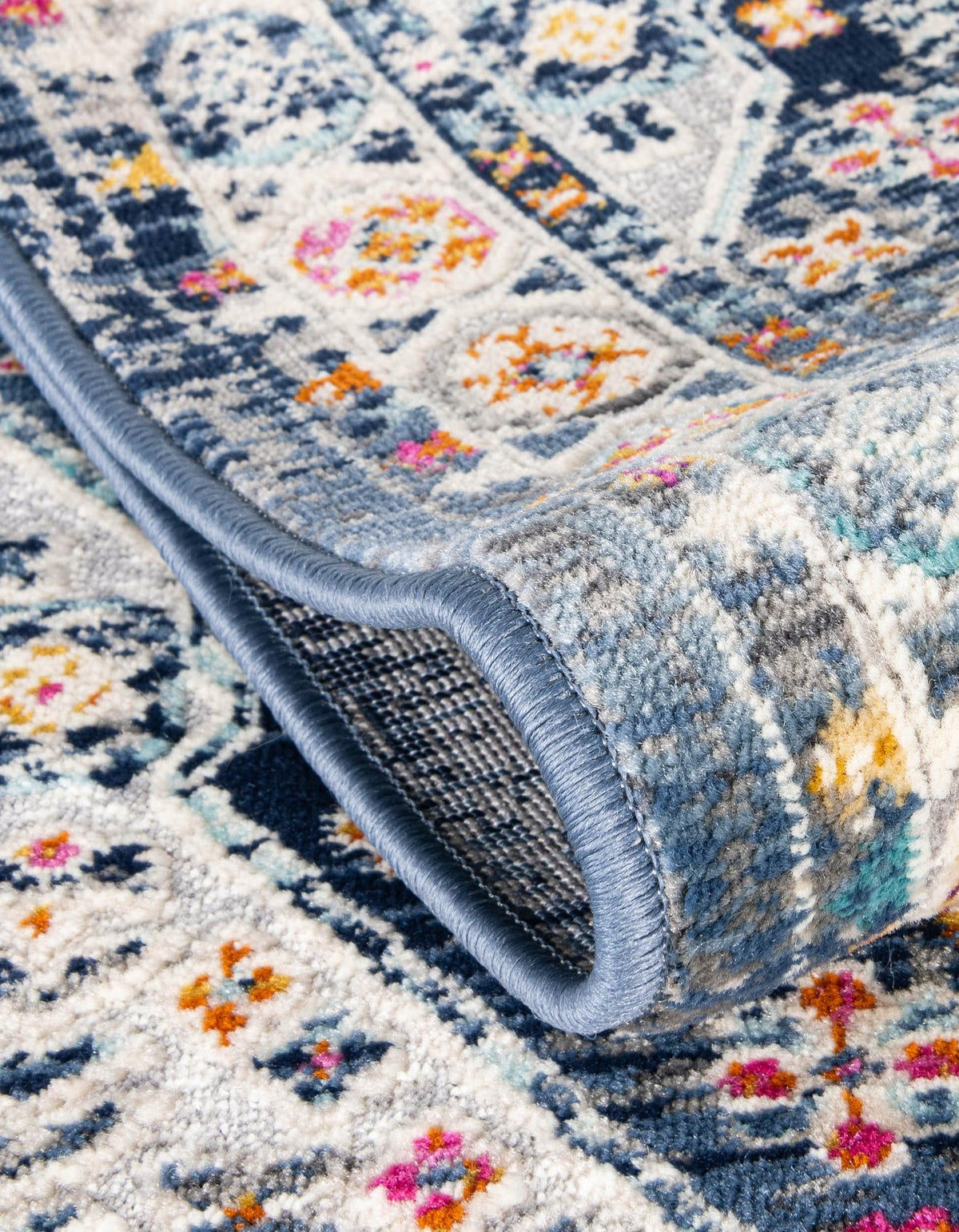 Prague Tapestry Collection Area Rug -  Sumava Rectangle Blue  lifestyle 13