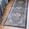 Prague Tapestry Collection Area Rug -  Sumava Runner Blue  lifestyle 38