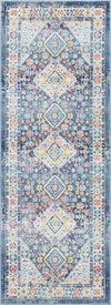 Prague Tapestry Collection Area Rug -  Sumava Runner Blue  lifestyle 34