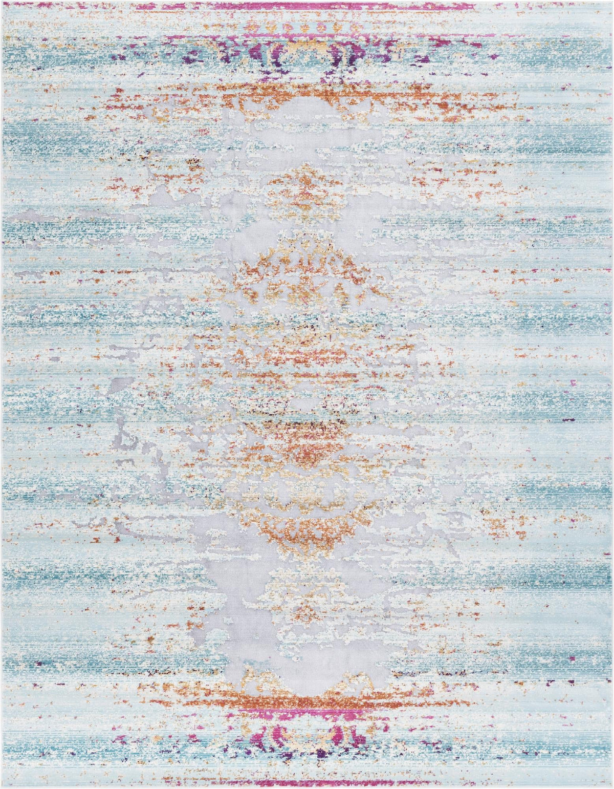 Prague Tapestry Collection Area Rug -  Vltava Rectangle Blue Main