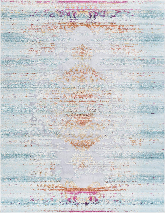 Prague Tapestry Collection Area Rug -  Vltava Rectangle Blue Main