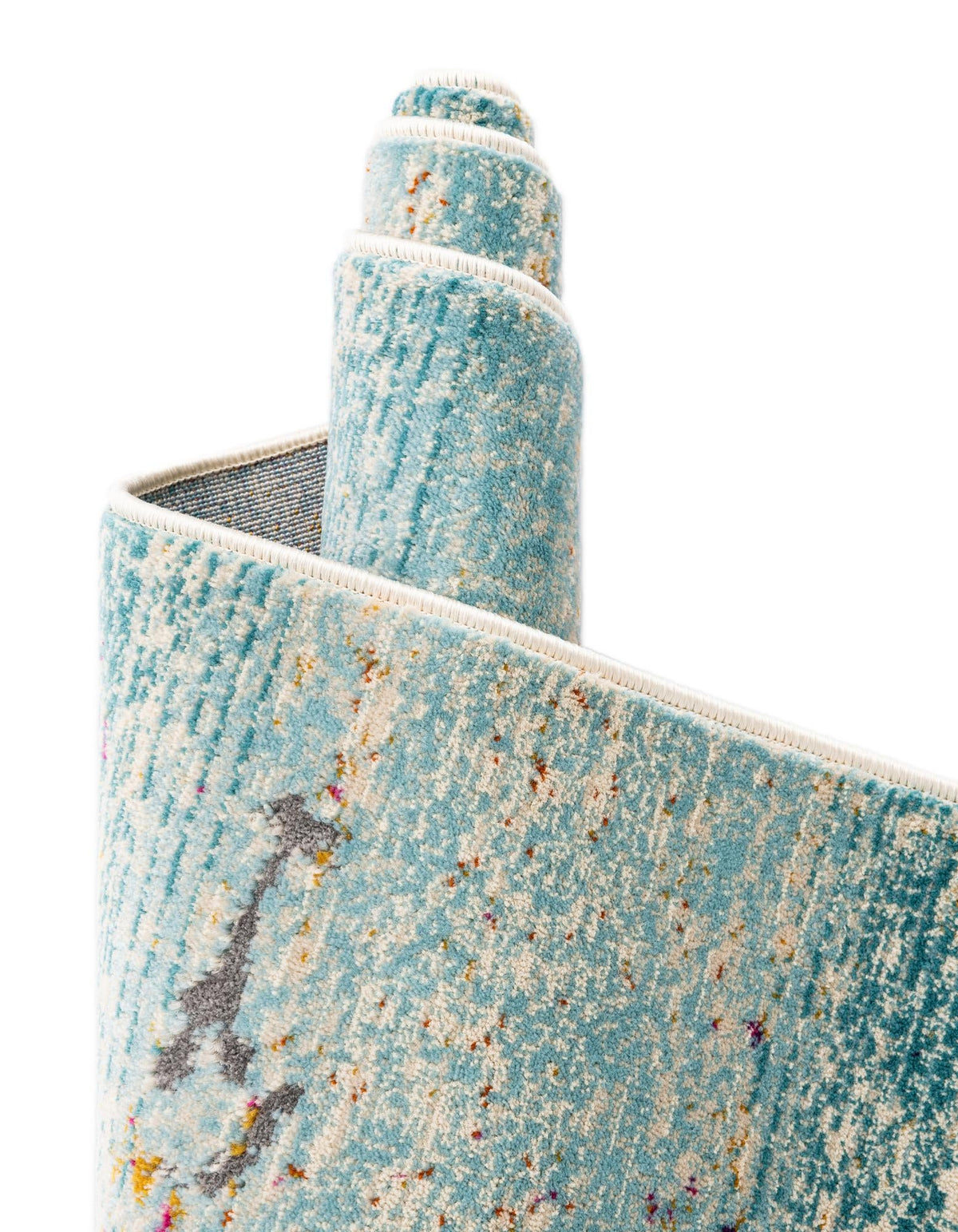 Prague Tapestry Collection Area Rug -  Vltava Rectangle Blue  lifestyle 19