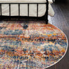 Prague Tapestry Collection Area Rug -  Bohemia Round Multi  lifestyle 33