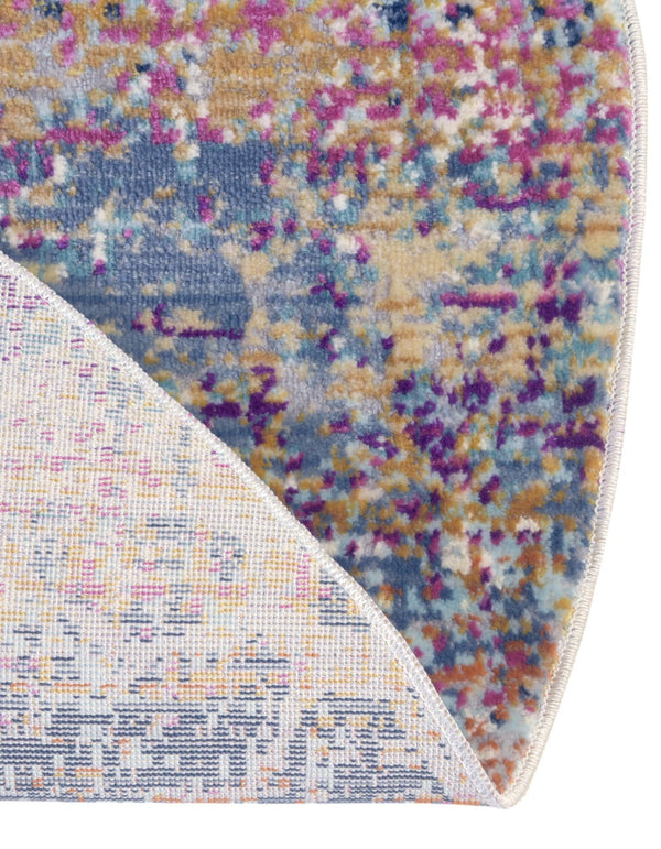 Prague Tapestry Collection Area Rug -  Bohemia Round Multi  lifestyle 45