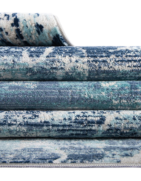 Prague Tapestry Collection Area Rug -  Bohemia Rectangle Blue  lifestyle 28
