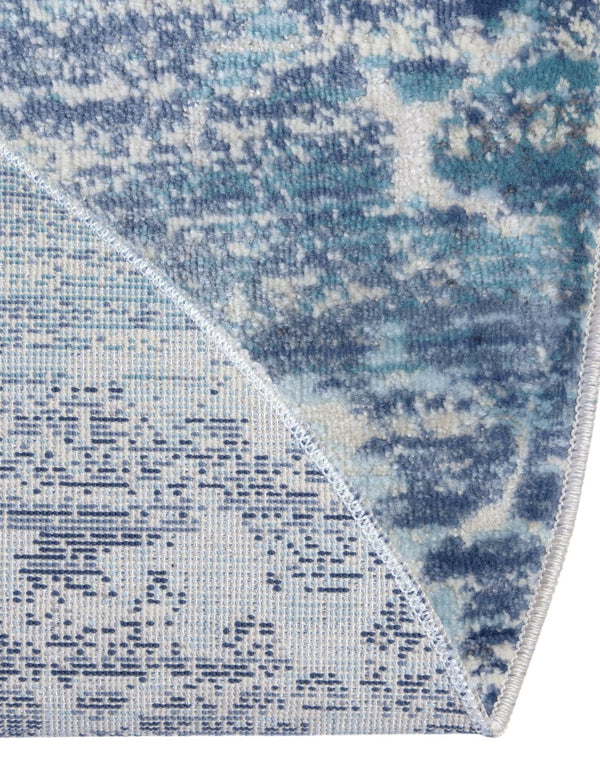 Prague Tapestry Collection Area Rug -  Bohemia Round Blue  lifestyle 46