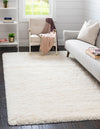 Eternal Plush Oasis Collection Area Rug -  Tranquility (Pearl) Rectangle Pearl  lifestyle 2