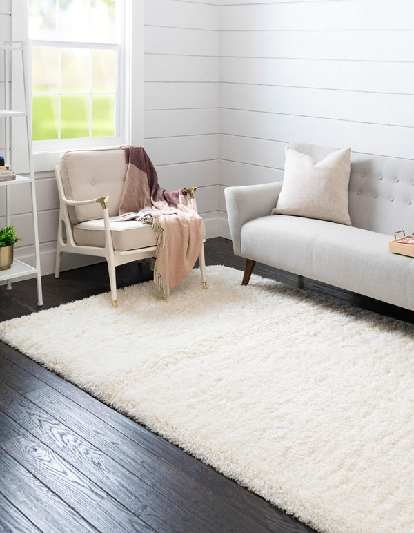 Eternal Plush Oasis Collection Area Rug -  Tranquility (Pearl) Rectangle Pearl  lifestyle 4