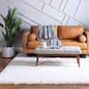 Eternal Plush Oasis Collection Area Rug -  Tranquility (Pearl) Square Pearl  lifestyle 5