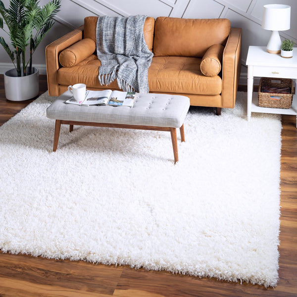 Eternal Plush Oasis Collection Area Rug -  Tranquility (Pearl) Square Pearl  lifestyle 8