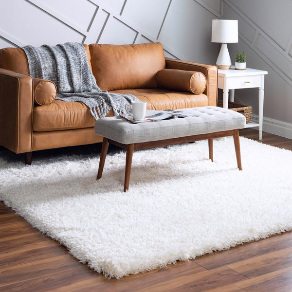 Eternal Plush Oasis Collection Area Rug -  Tranquility (Pearl) Square Pearl  lifestyle 11