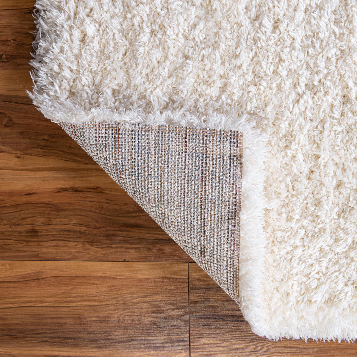 Eternal Plush Oasis Collection Area Rug -  Tranquility (Pearl) Square Pearl  lifestyle 17