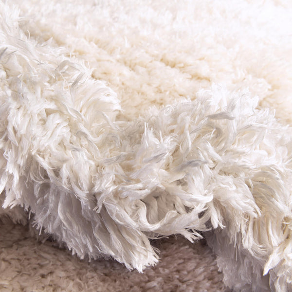 Eternal Plush Oasis Collection Area Rug -  Tranquility (Pearl) Square Pearl  lifestyle 29