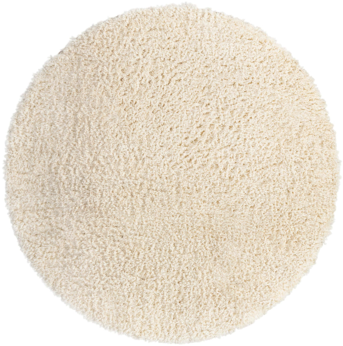 Eternal Plush Oasis Collection Area Rug -  Tranquility (Pearl) Round Pearl  lifestyle 3