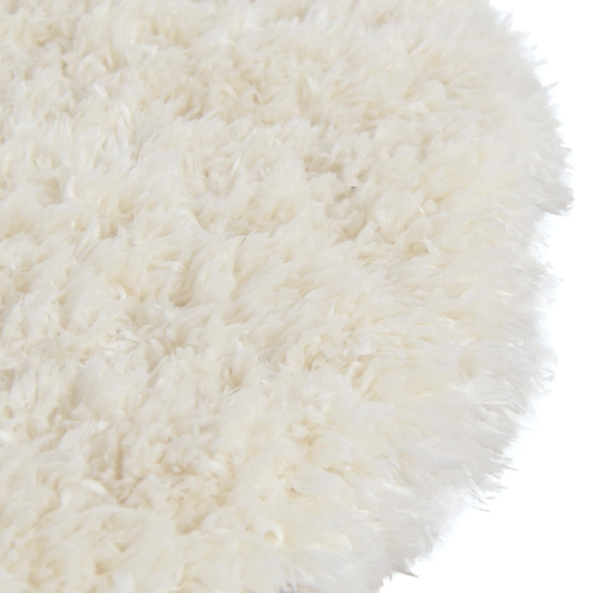 Eternal Plush Oasis Collection Area Rug -  Tranquility (Pearl) Round Pearl  lifestyle 27
