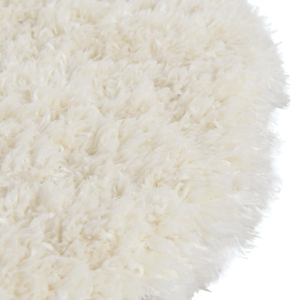 Eternal Plush Oasis Collection Area Rug -  Tranquility (Pearl) Round Pearl  lifestyle 27