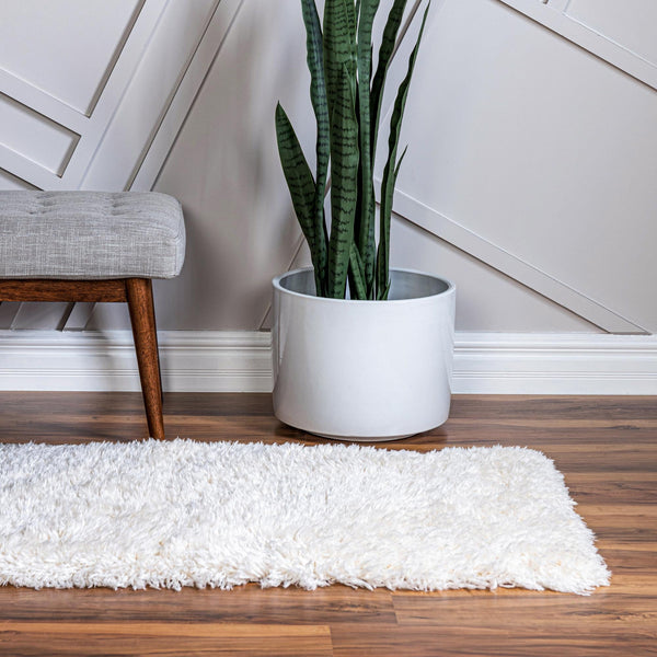 Eternal Plush Oasis Collection Area Rug -  Tranquility (Pearl) Runner Pearl  lifestyle 13