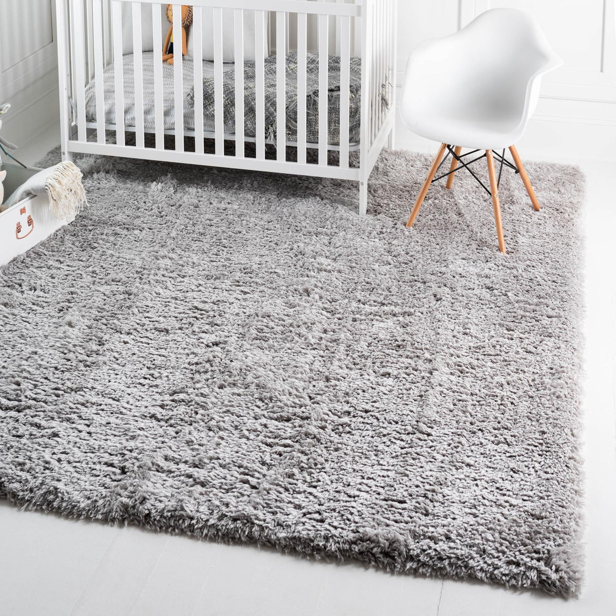 Eternal Plush Oasis Collection Area Rug -  Tranquility (Ash) Square Ash  lifestyle 8