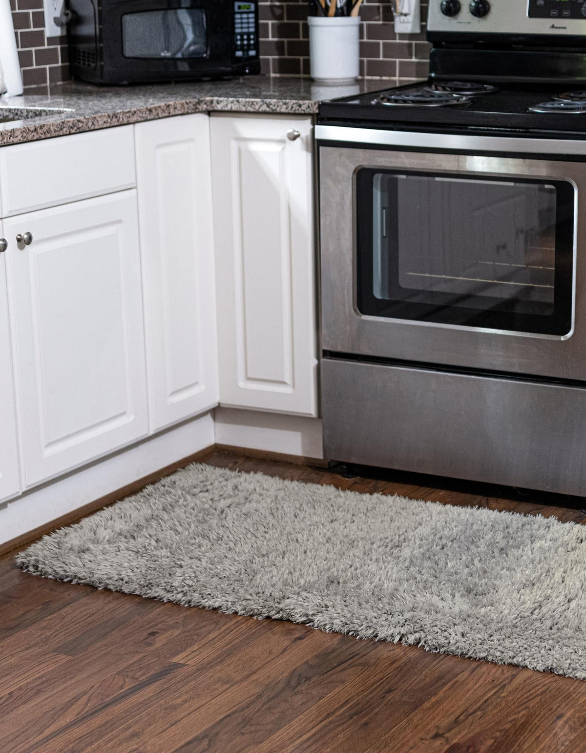 Eternal Plush Oasis Collection Area Rug -  Tranquility (Ash) Runner Ash  lifestyle 28