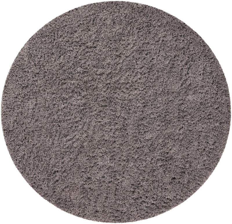 Eternal Plush Oasis Collection Area Rug -  Tranquility (Smoke) Round Smoke  lifestyle 20