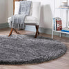 Eternal Plush Oasis Collection Area Rug -  Tranquility (Smoke) Round Smoke  lifestyle 29
