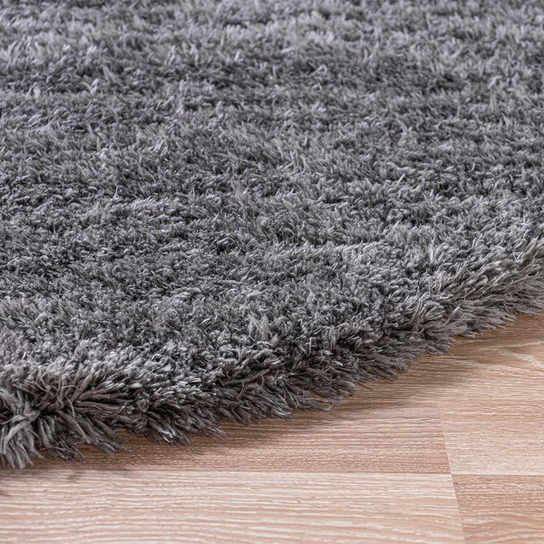 Eternal Plush Oasis Collection Area Rug -  Tranquility (Smoke) Round Smoke  lifestyle 43