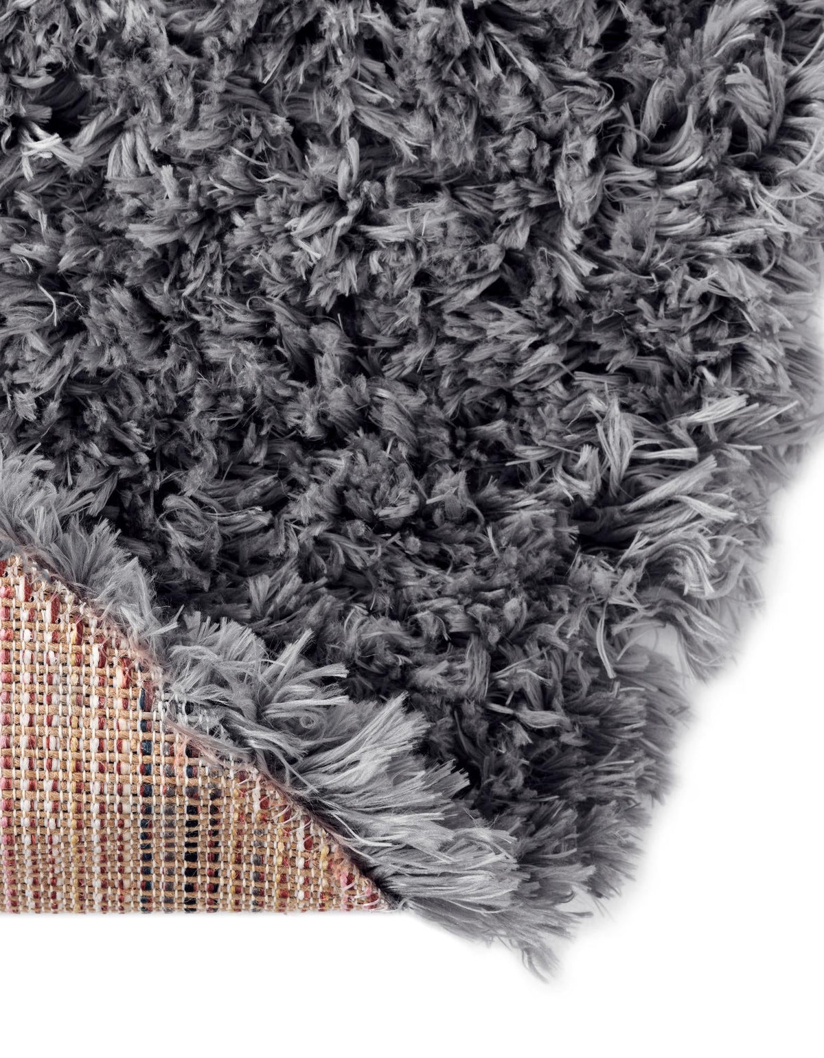 Eternal Plush Oasis Collection Area Rug -  Tranquility (Smoke) Round Smoke  lifestyle 35