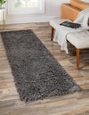 Eternal Plush Oasis Collection Area Rug -  Tranquility (Smoke) Runner Smoke  lifestyle 27