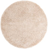 Eternal Plush Oasis Collection Area Rug -  Tranquility (Linen) Round Linen  lifestyle 19