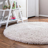 Eternal Plush Oasis Collection Area Rug -  Tranquility (Linen) Round Linen  lifestyle 23