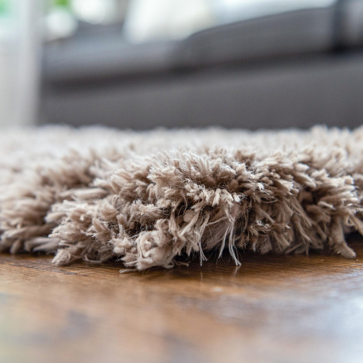 Eternal Plush Oasis Collection Area Rug -  Tranquility (Khaki) Rectangle Khaki  lifestyle 6