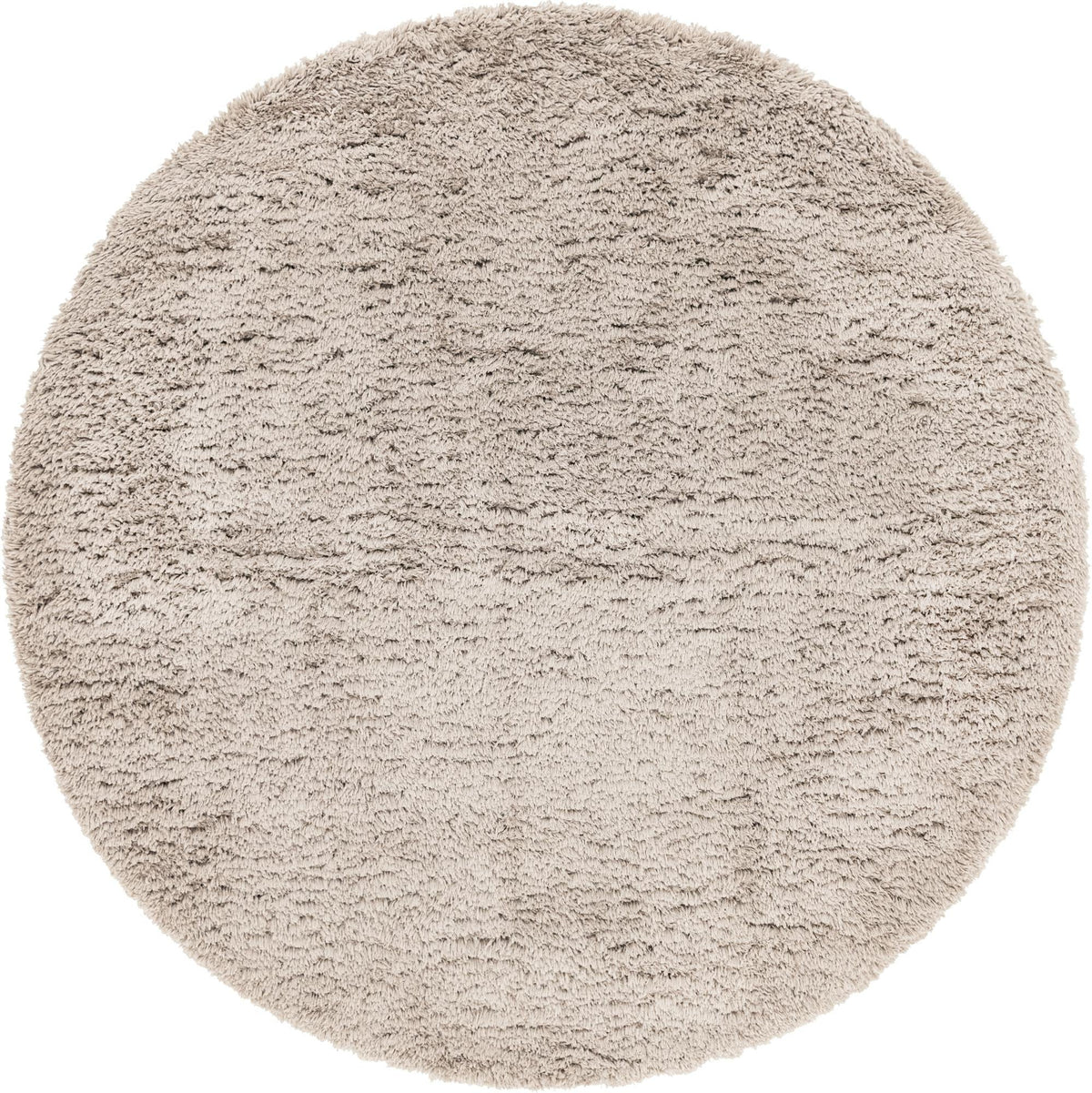 Eternal Plush Oasis Collection Area Rug -  Tranquility (Khaki) Round Khaki  lifestyle 18