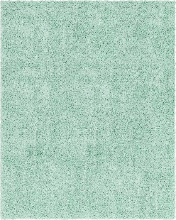 Eternal Plush Oasis Collection Area Rug -  Tranquility (Cyan) Rectangle Cyan Main
