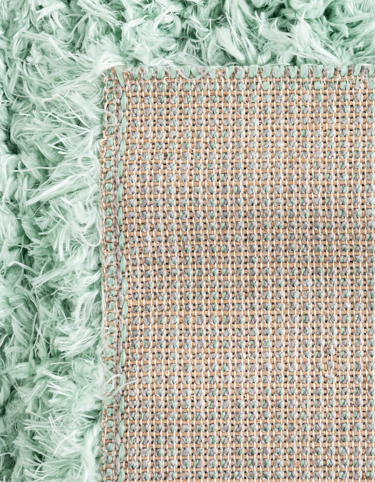 Eternal Plush Oasis Collection Area Rug -  Tranquility (Cyan) Rectangle Cyan  lifestyle 6
