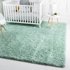 Eternal Plush Oasis Collection Area Rug -  Tranquility (Cyan) Square Cyan  lifestyle 8