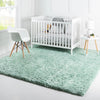Eternal Plush Oasis Collection Area Rug -  Tranquility (Cyan) Square Cyan  lifestyle 11