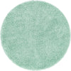 Eternal Plush Oasis Collection Area Rug -  Tranquility (Cyan) Round Cyan  lifestyle 3