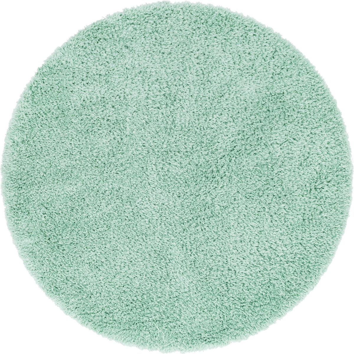 Eternal Plush Oasis Collection Area Rug -  Tranquility (Cyan) Round Cyan  lifestyle 3