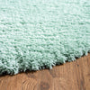 Eternal Plush Oasis Collection Area Rug -  Tranquility (Cyan) Round Cyan  lifestyle 15