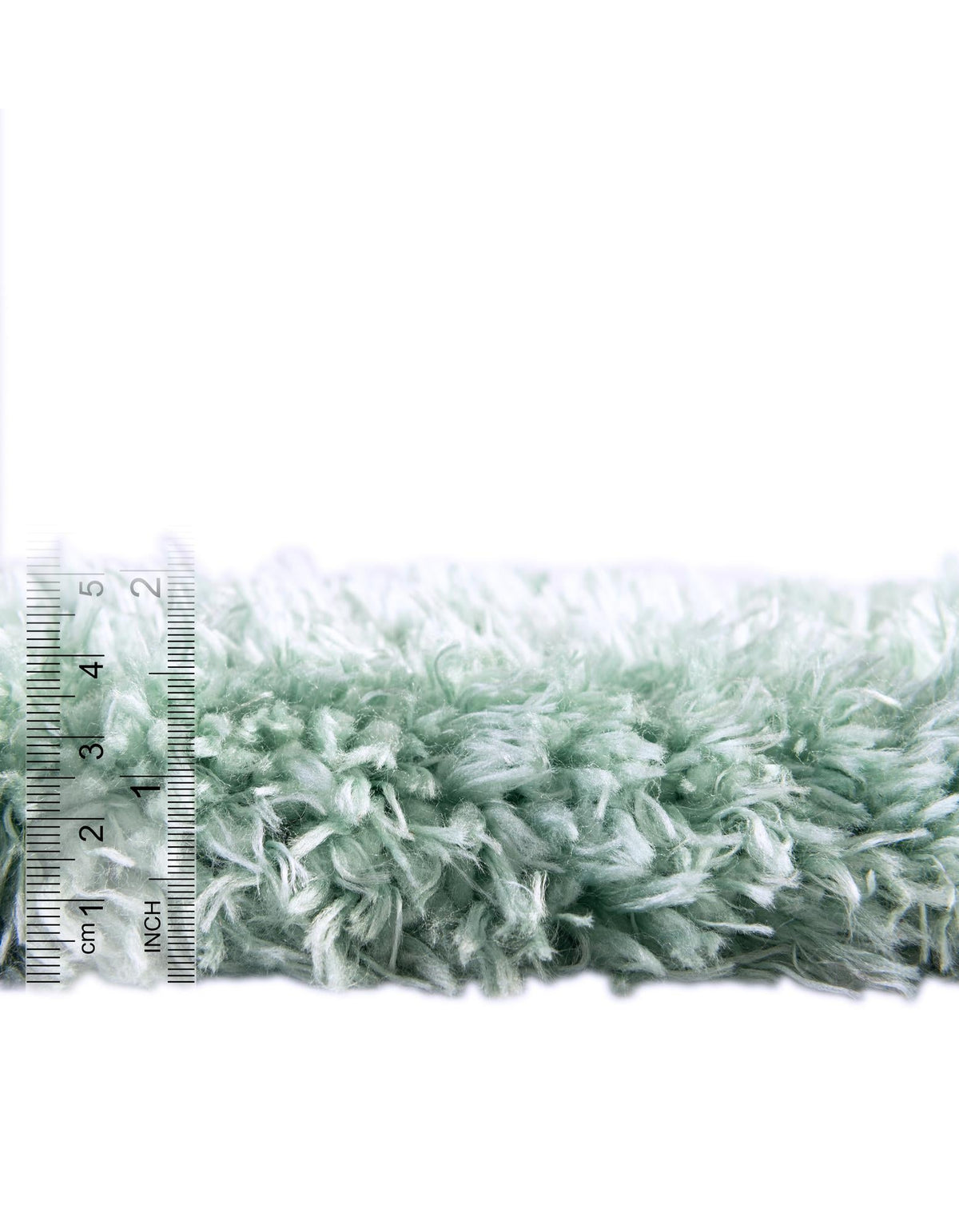 Eternal Plush Oasis Collection Area Rug -  Tranquility (Cyan) Round Cyan  lifestyle 20