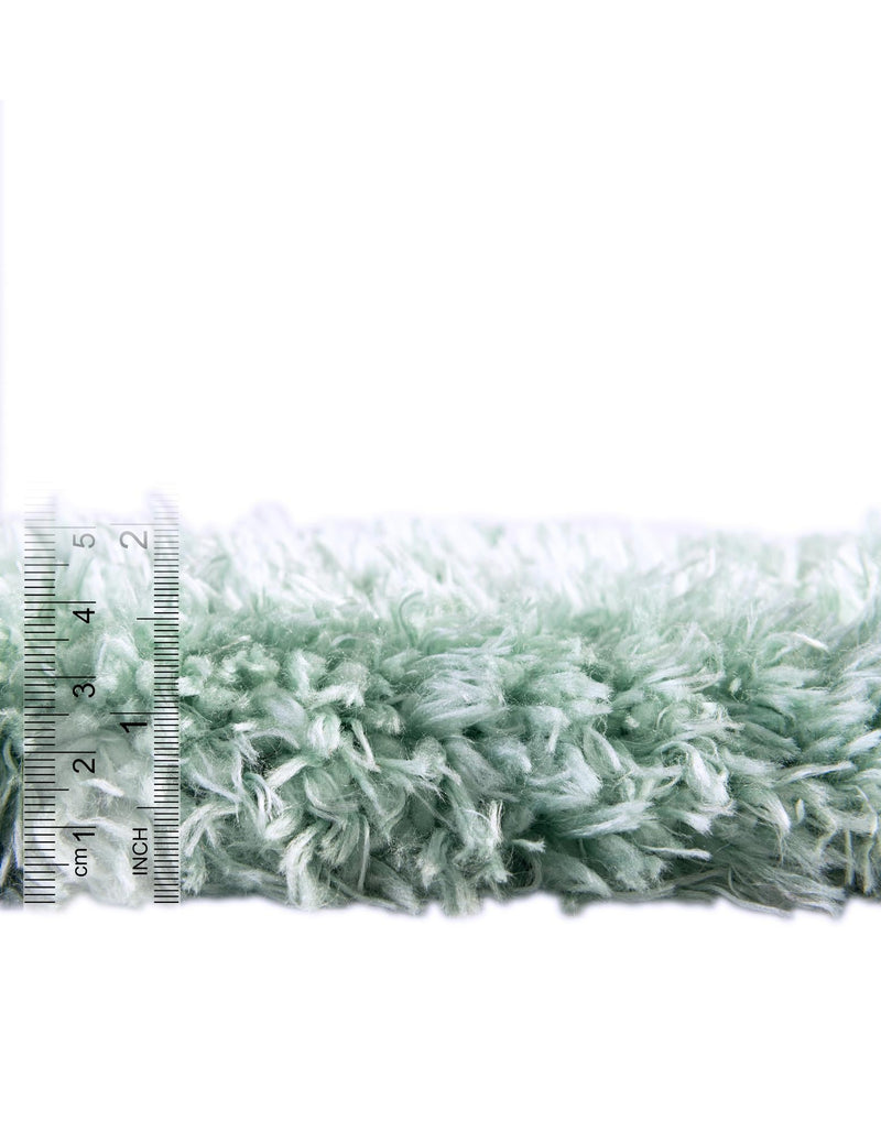 Eternal Plush Oasis Collection Area Rug -  Tranquility (Cyan) Round Cyan  lifestyle 20