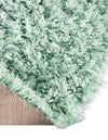 Eternal Plush Oasis Collection Area Rug -  Tranquility (Cyan) Round Cyan  lifestyle 31