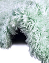 Eternal Plush Oasis Collection Area Rug -  Tranquility (Cyan) Round Cyan  lifestyle 33