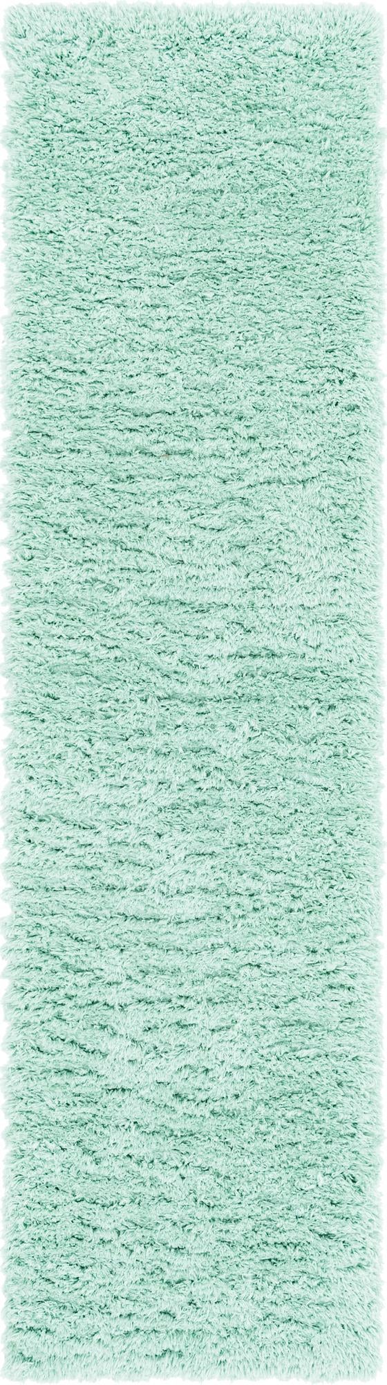 Eternal Plush Oasis Collection Area Rug -  Tranquility (Cyan) Runner Cyan  lifestyle 4