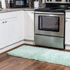 Eternal Plush Oasis Collection Area Rug -  Tranquility (Cyan) Runner Cyan  lifestyle 10