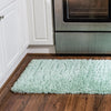 Eternal Plush Oasis Collection Area Rug -  Tranquility (Cyan) Runner Cyan  lifestyle 13